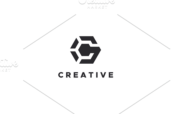 Hexagon C Logo in Logo Templates - product preview 2