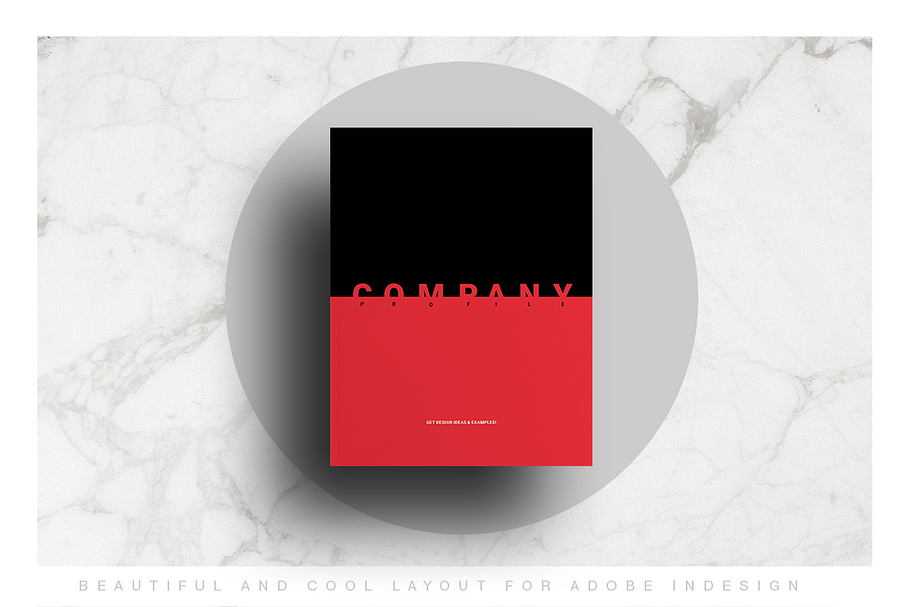 Red and Black Company Profile Layout in Brochure Templates - product preview 8