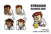 Stressed Business Man vectors