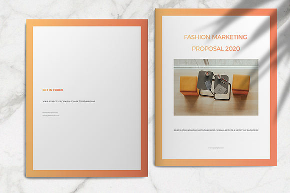 Fashion Marketing Proposal Layout in Brochure Templates - product preview 1
