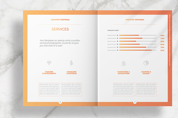 Fashion Marketing Proposal Layout in Brochure Templates - product preview 4