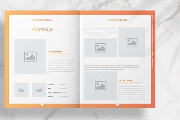 Fashion Marketing Proposal Layout in Brochure Templates - product preview 5