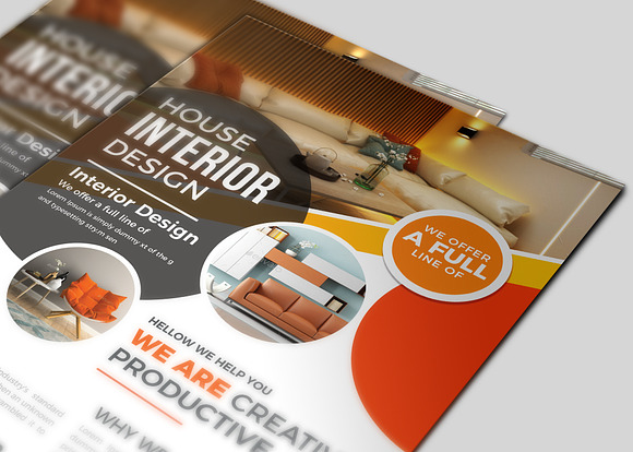 Interior Design Flyer Templates in Flyer Templates - product preview 3