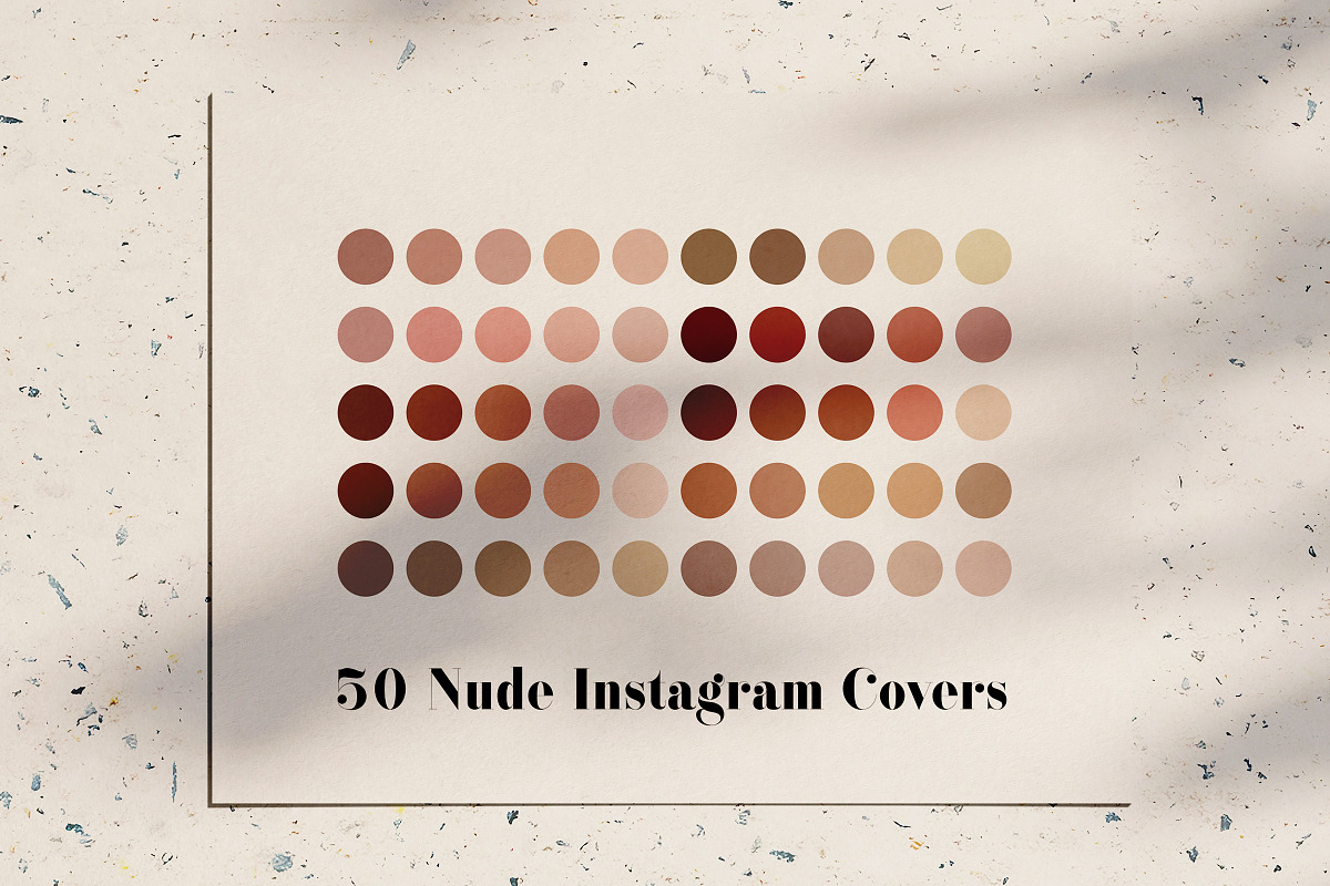Nude Instagram Icons Pack in Social Media Templates - product preview 8