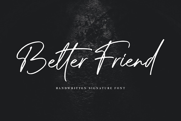 Better Friend Font in Script Fonts - product preview 16