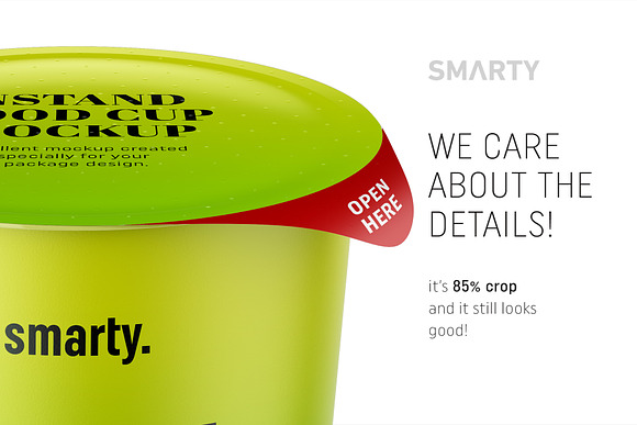 Instant food cup mockup in Product Mockups - product preview 3