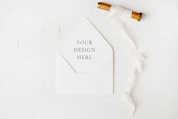 5x7 Wedding Envelope Liner Mockup in Product Mockups - product preview 1