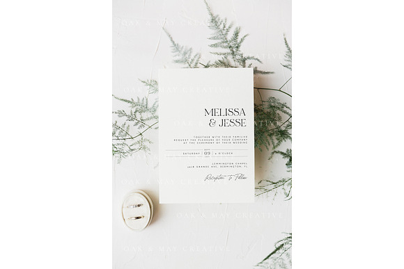 A7 Wedding Invitation Mockup in Product Mockups - product preview 1
