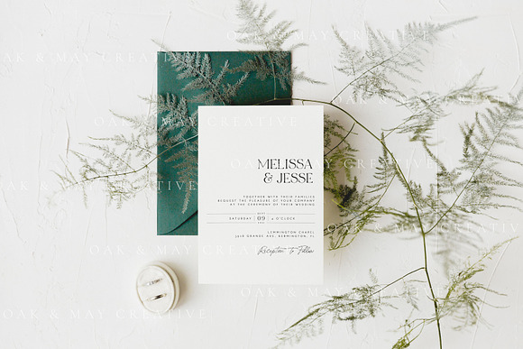 A7 Wedding Invitation Mockup in Product Mockups - product preview 2