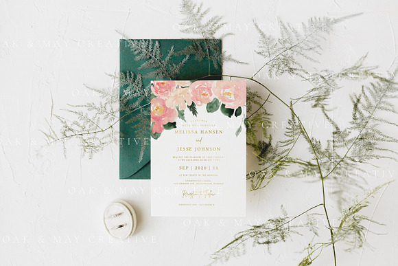 A7 Wedding Invitation Mockup in Product Mockups - product preview 3