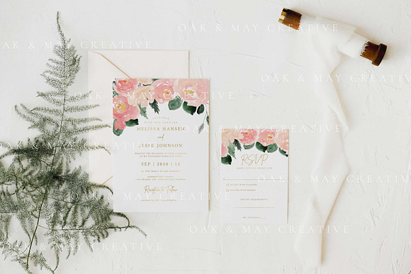 Wedding Stationery Suite Mockup in Product Mockups - product preview 2