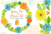 Honey Pot Flower Set
