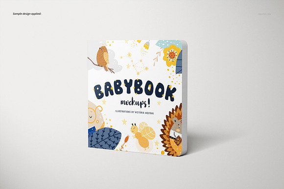 Cardboard Baby Book Mockup Set in Product Mockups - product preview 4