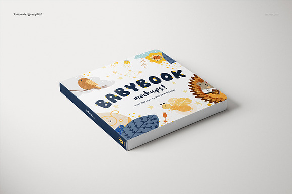 Cardboard Baby Book Mockup Set in Product Mockups - product preview 6