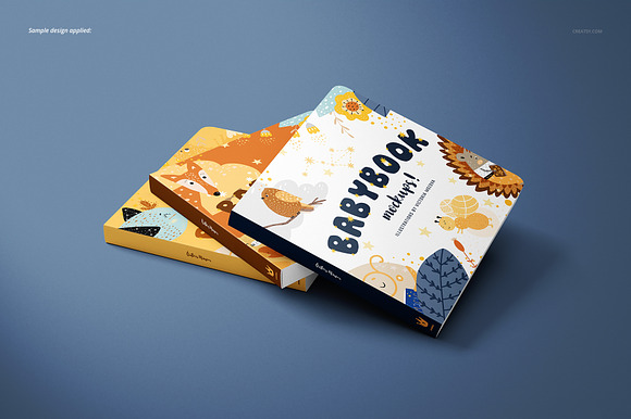 Cardboard Baby Book Mockup Set in Product Mockups - product preview 8