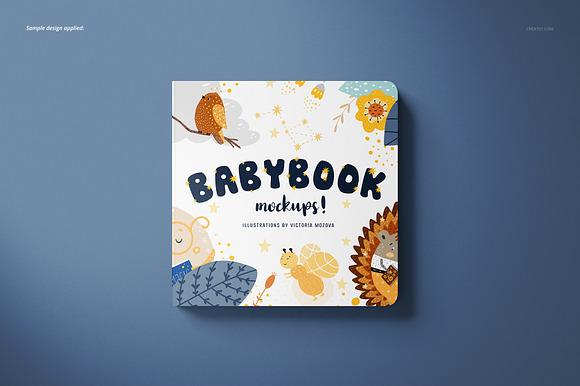 Cardboard Baby Book Mockup Set in Product Mockups - product preview 11