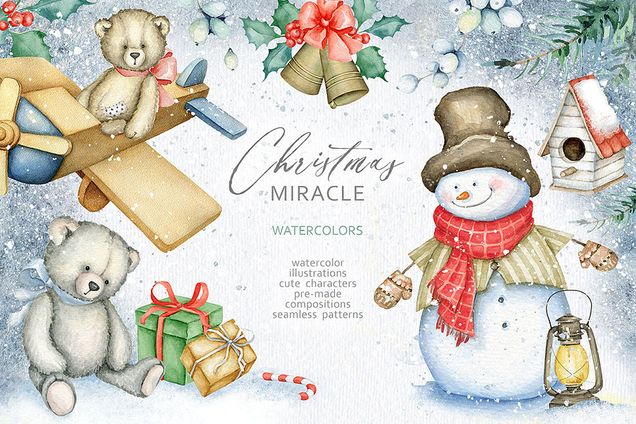 Christmas Miracle Watercolors