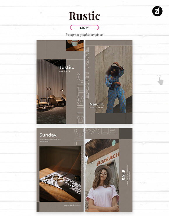 Rustic social media graphic in Instagram Templates - product preview 4