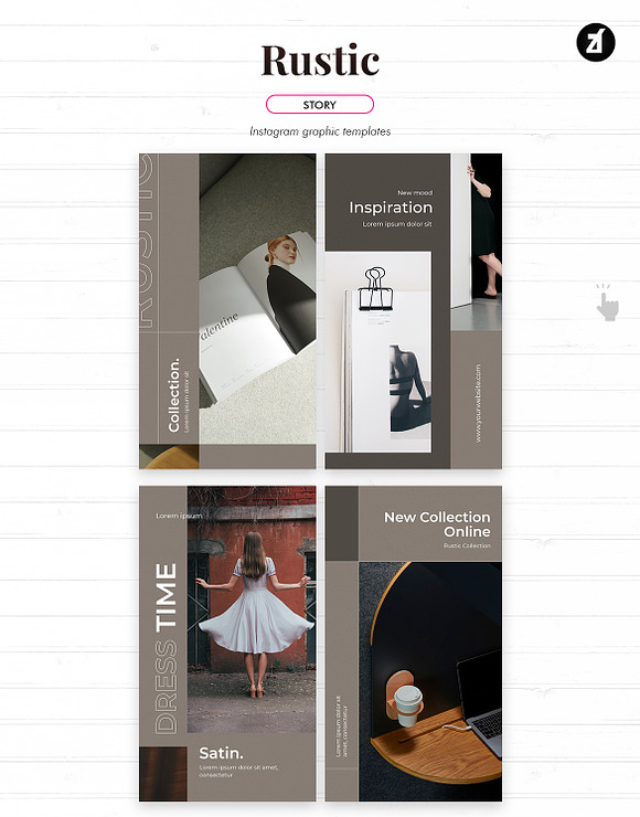 Rustic social media graphic in Instagram Templates - product preview 5