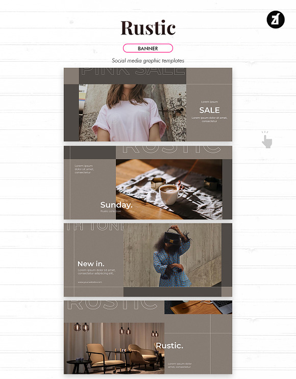 Rustic social media graphic in Instagram Templates - product preview 7