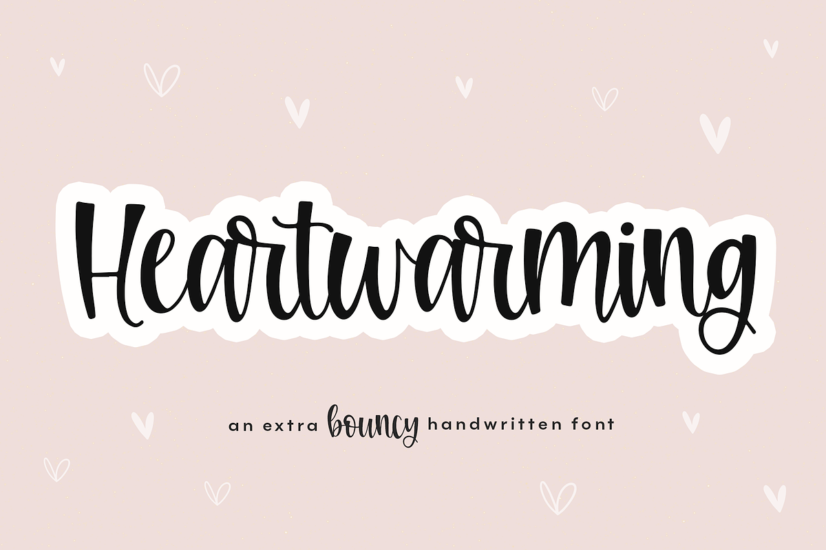 Heartwarming | A Bouncy Script Font in Script Fonts - product preview 8