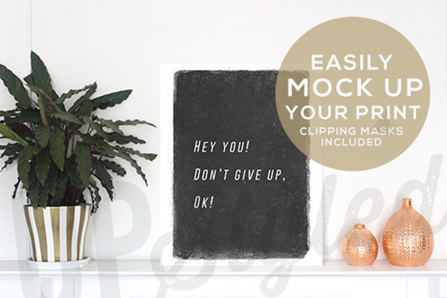 F174 16x20 Poster Print Mock Up in Product Mockups - product preview 8