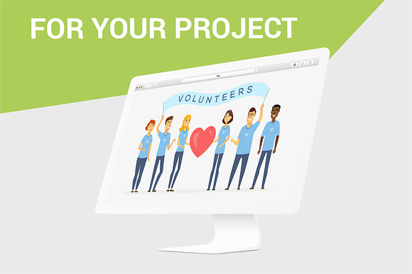 Volunteers - set of illustrations in Illustrations - product preview 5