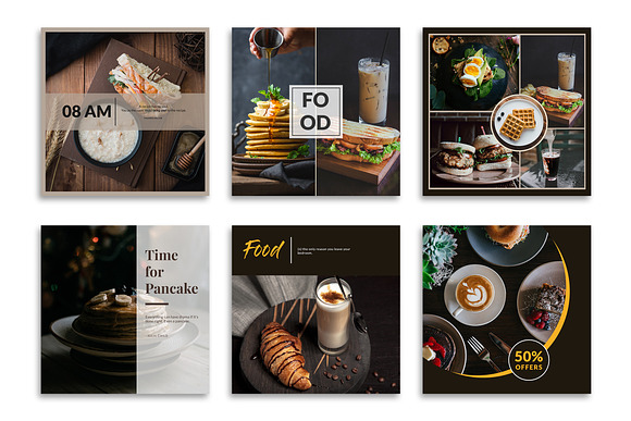 Food Instagram Posts Template in Instagram Templates - product preview 1