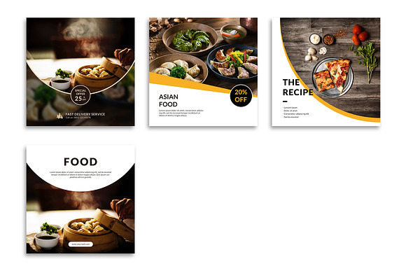 Food Instagram Posts Template in Instagram Templates - product preview 3