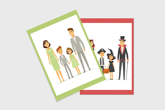 Family leisure set of illustrations in Illustrations - product preview 6