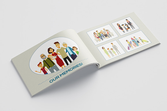 Family leisure set of illustrations in Illustrations - product preview 7
