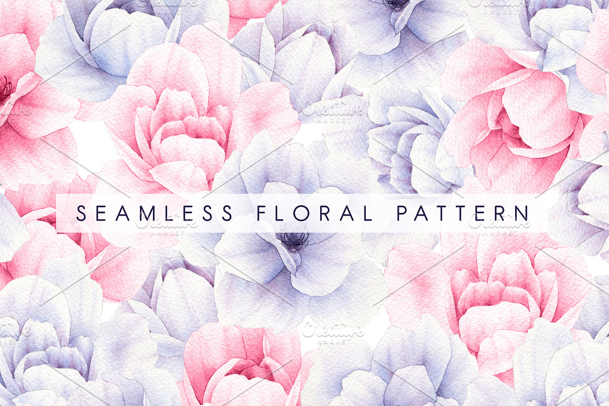 2 Seamless floral patterns in Patterns - product preview 8