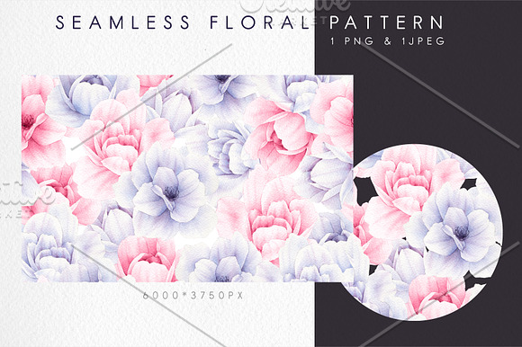 2 Seamless floral patterns in Patterns - product preview 1