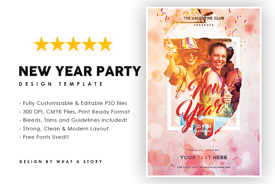 New year party in Flyer Templates - product preview 8