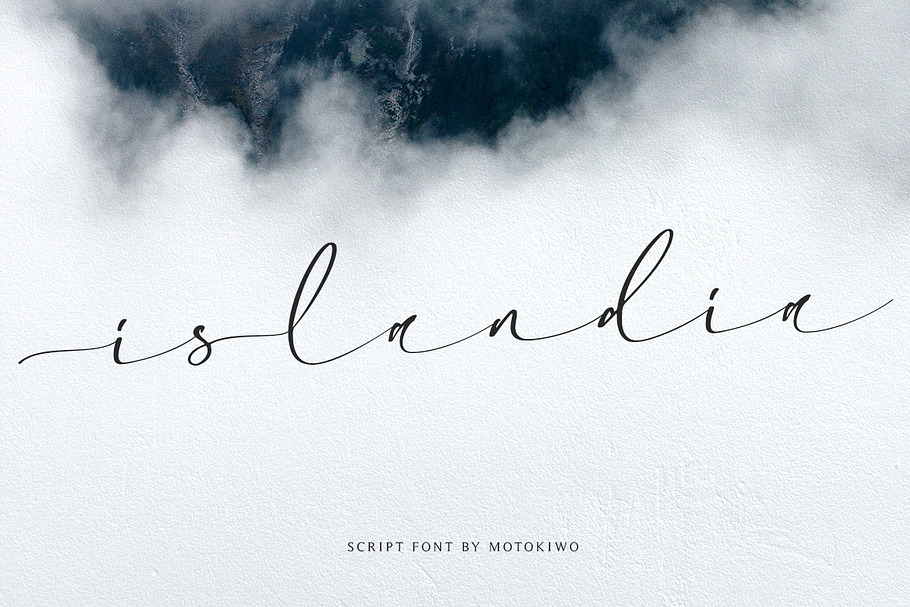 Islandia - Modern Font in Script Fonts - product preview 8