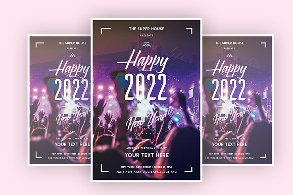 Happy New Year in Flyer Templates - product preview 1