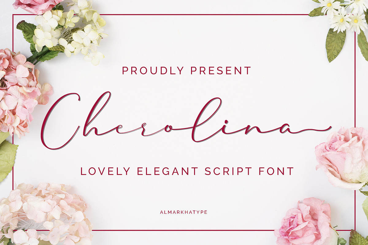 Cherolina-Lovely Elegant Script in Script Fonts - product preview 8
