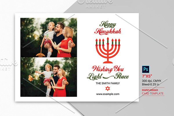 Happy Hanukkah Card - V01