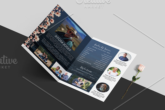 Funeral Program Template - V958 in Brochure Templates - product preview 1