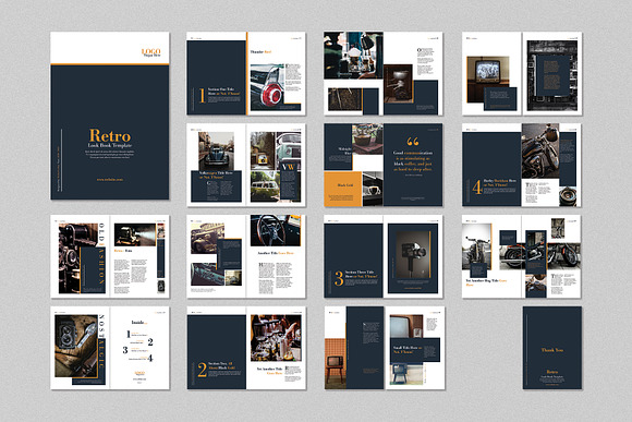 Retro Look Book Indesign Template in Magazine Templates - product preview 7