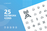 Network Lineart Icons