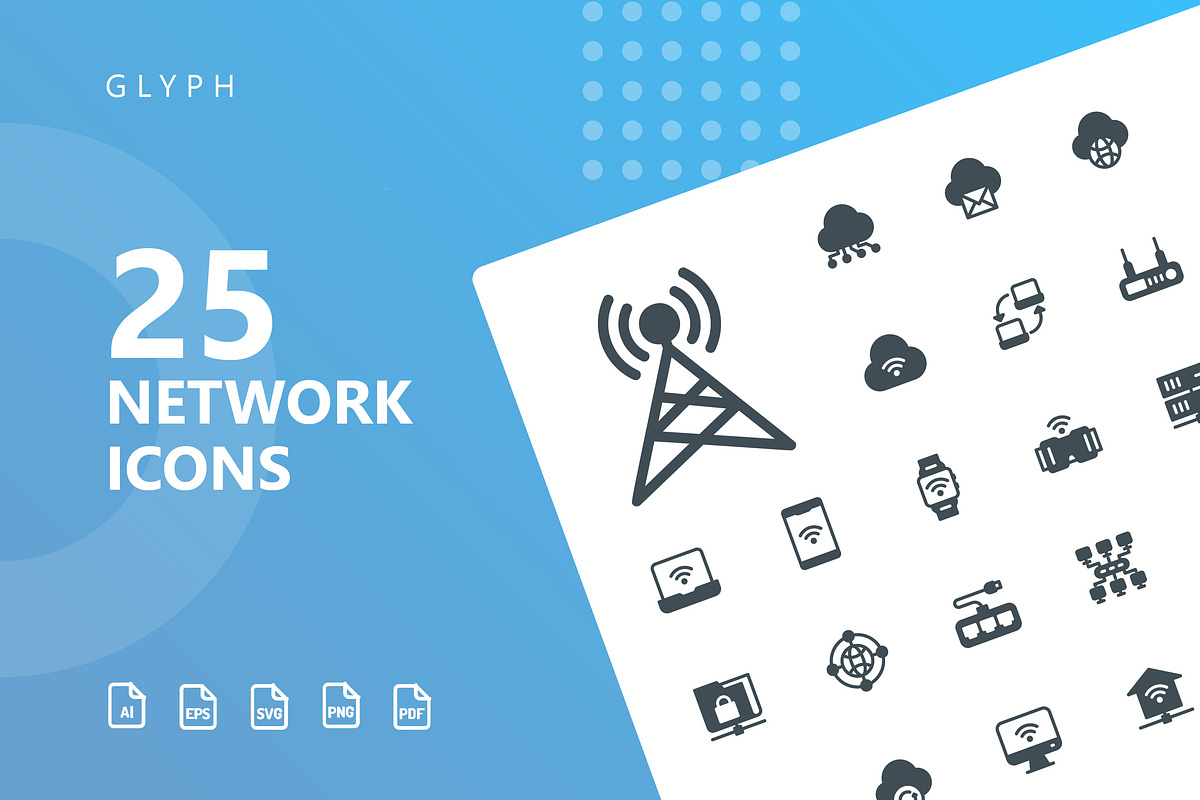 Network Glyph Icons in Glyph Icons - product preview 8