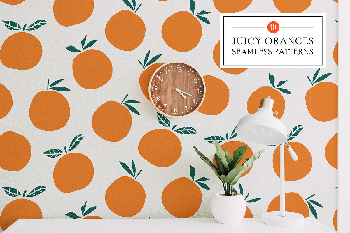 10 Oranges patterns + posters & more in Patterns - product preview 8
