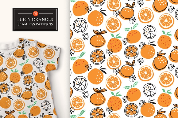 10 Oranges patterns + posters & more in Patterns - product preview 3