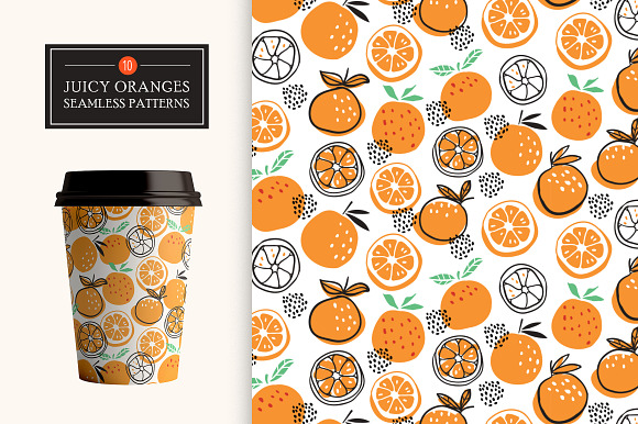 10 Oranges patterns + posters & more in Patterns - product preview 4