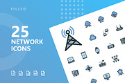 Network Filled Icons