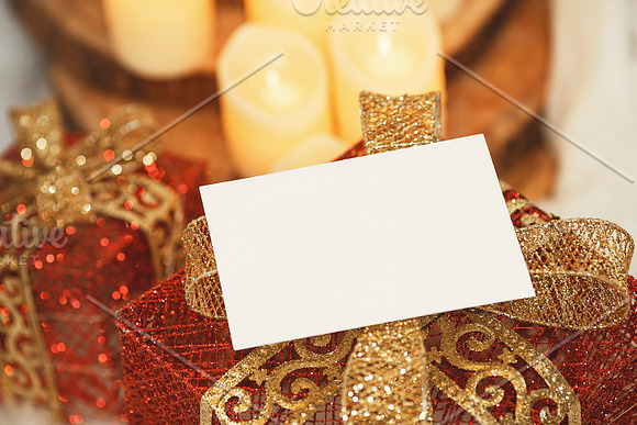 Christmas greeting Mock-Up in Print Mockups - product preview 3