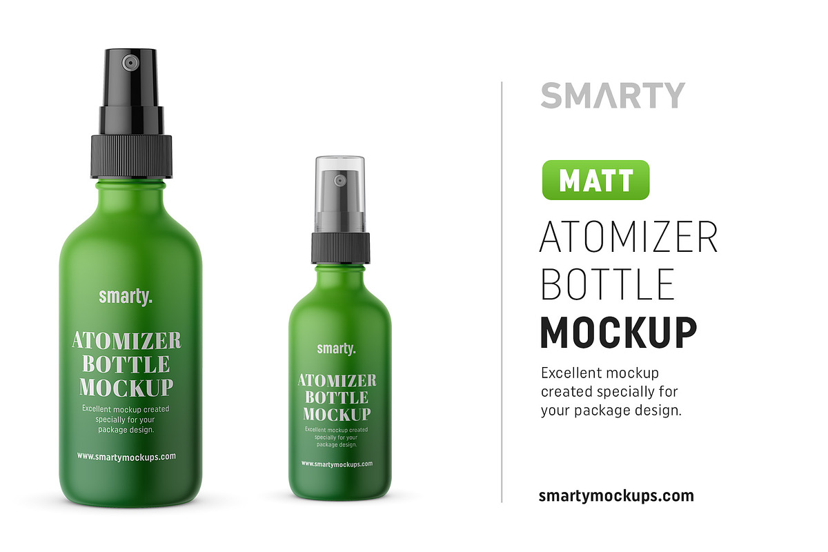 Matt atomizer bottle mockup in Product Mockups - product preview 8