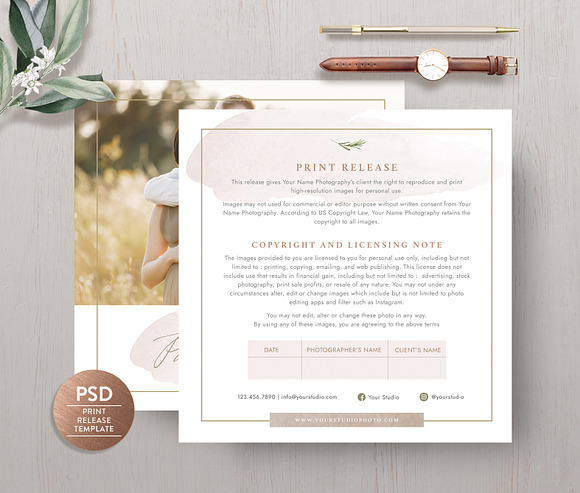 Print Release Template PR005 in Flyer Templates - product preview 1