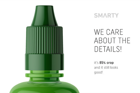 Glossy dropper bottle mockup in Product Mockups - product preview 3